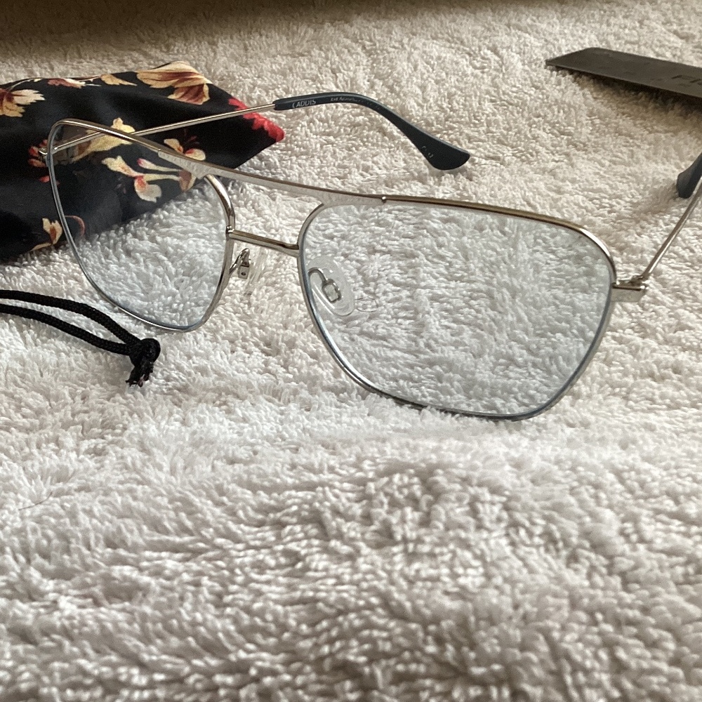 Silver Aviator Glasses
